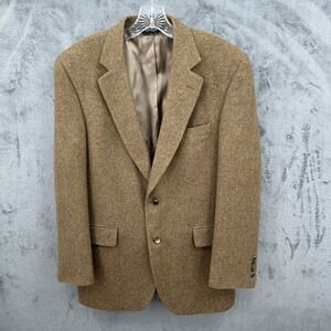 Jos. A Bank Camel Hair Blazer Sport Coat Size 40R Tan Brown Two Button Preppy